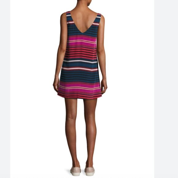 JOIE DAWNA 100% SILK STRIPED TANK SHIFT DRESS - XS - Picture 2 of 10